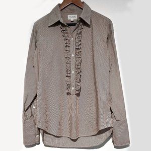 Nili Lotan collared ruffled button down tunic